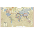 Hemispheres Hemispheres Boardroom Series World Laminated Wall Map, 38in x 61in HM03